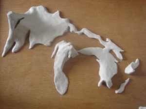 Great Lakes maquette #1