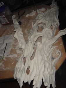 Driftwood after branches added