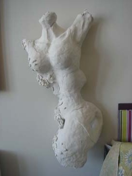 Swimmer: Unfinished before carving and sanding